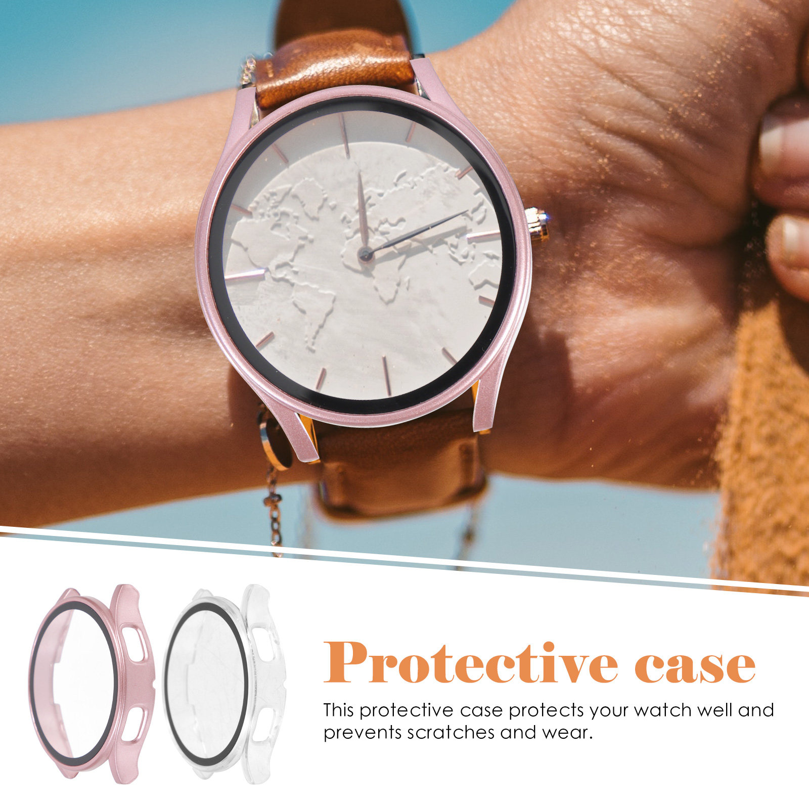 Smartwatch Case - 2Pcs Premium Protective Watch Case for