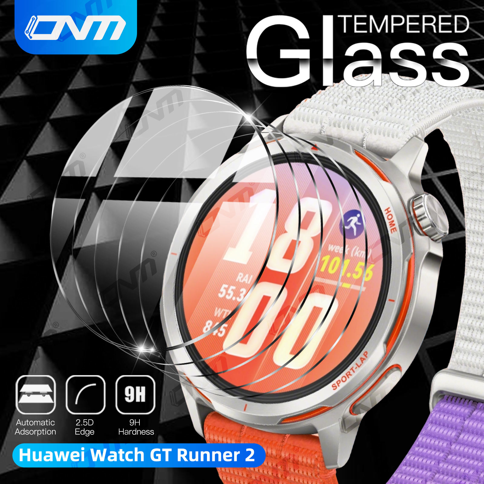 Titan Smartwatch Accessories - 9H Tempered Glass For Huawei Watch