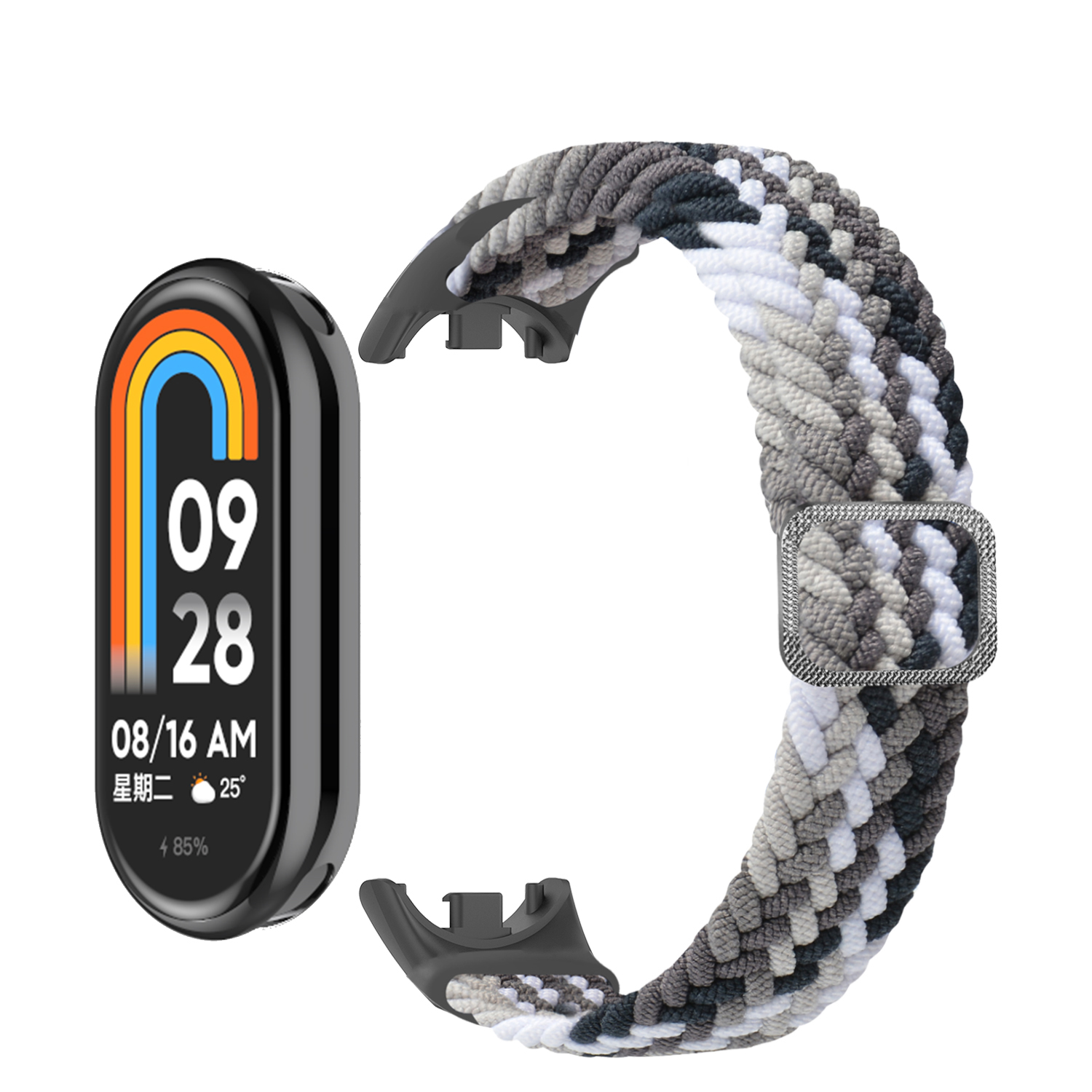 Bracelet for Mi band 10 9 8 7  - Solo Loop Strap 评论和价格