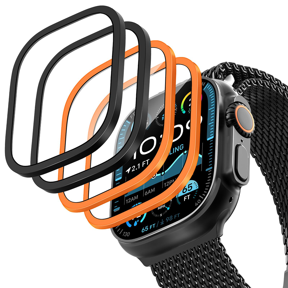 2PCS Titanium Metal Frame for  - Smartwatch Watch Accessories For Women 评论和价格