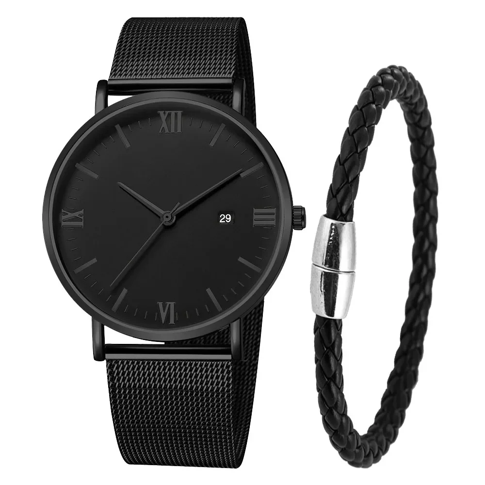 Ultra Thin Men Watch Magnetic  - Stainless Mesh Band 评论和价格