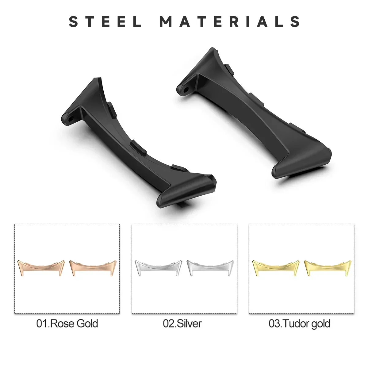 2pcs Watch Strap Connector Ada - Smartwatch Watch Accessories 评论和价格