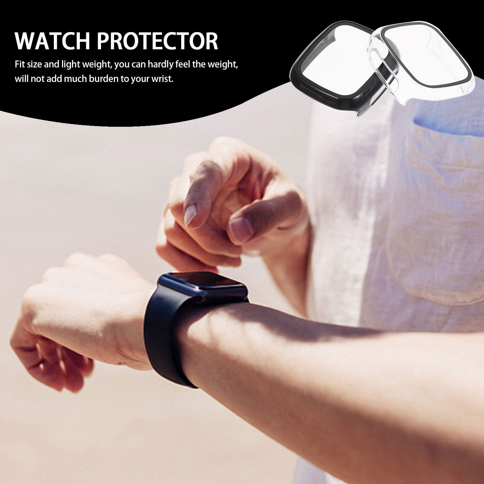 2Pcs Children's Watch Case Pc  - Smartwatch Case 评论和价格