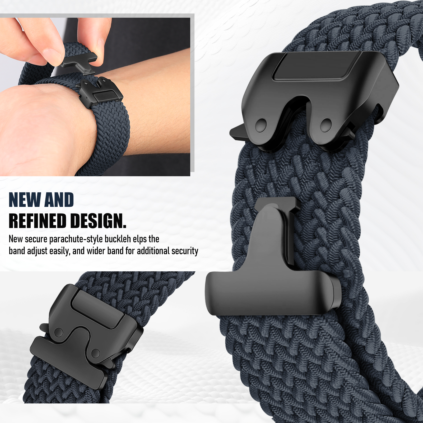 18mm 22mm Parachute Band for H - Titan Smartwatch Accessories 评论和价格