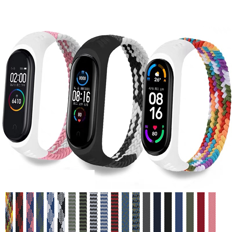 Watchband for xiaomi Mi band 7 - Solo Loop Strap 评论和价格