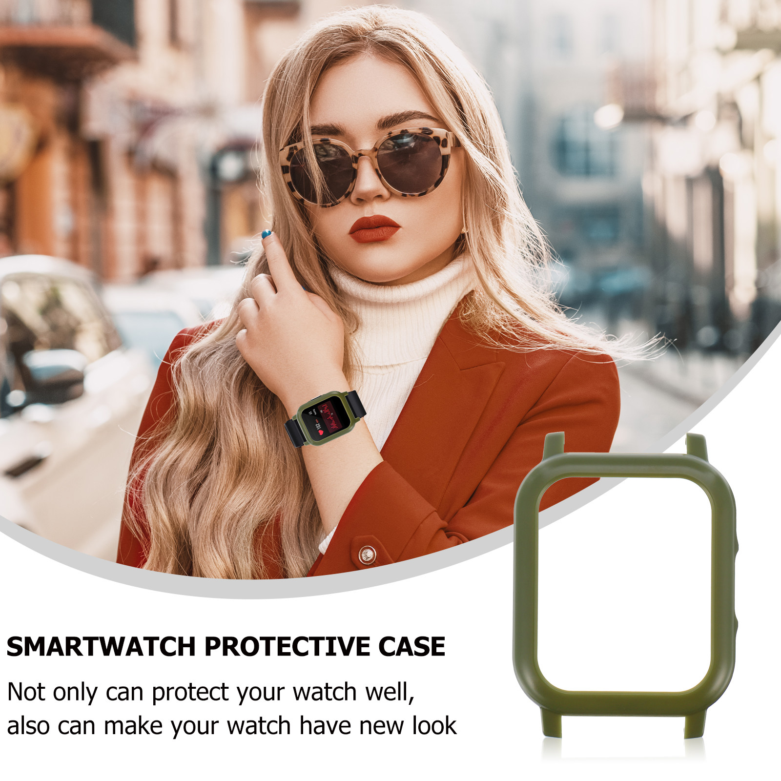 1Pcs Smartwatch Protective Cas - Smartwatch Case 评论和价格