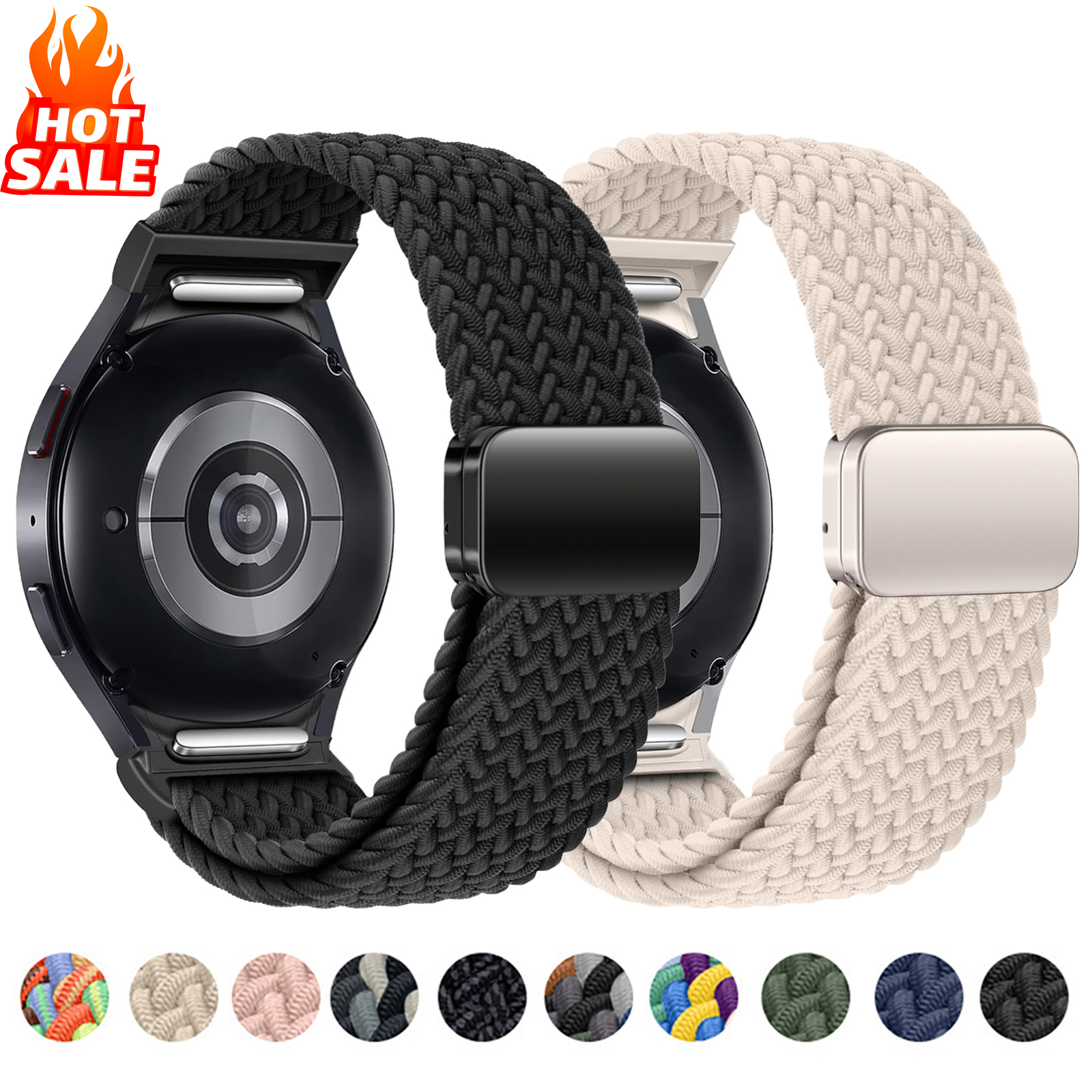 No Gaps Braided Band For Samsu - Solo Loop Strap 评论和价格