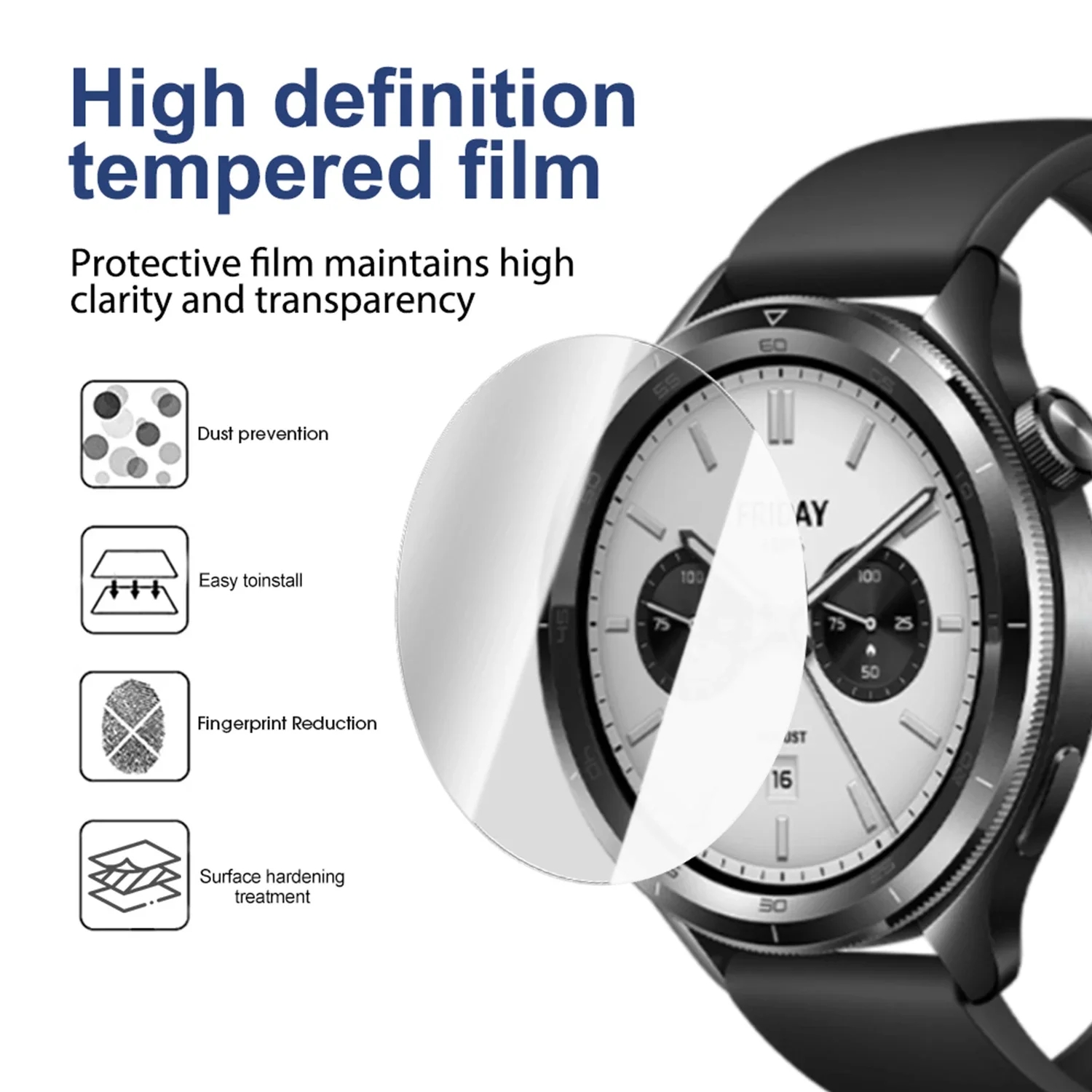 2PCS Tempered Glass For Xiaomi - Xiaomi Smartwatch S4 Accessories 评论和价格