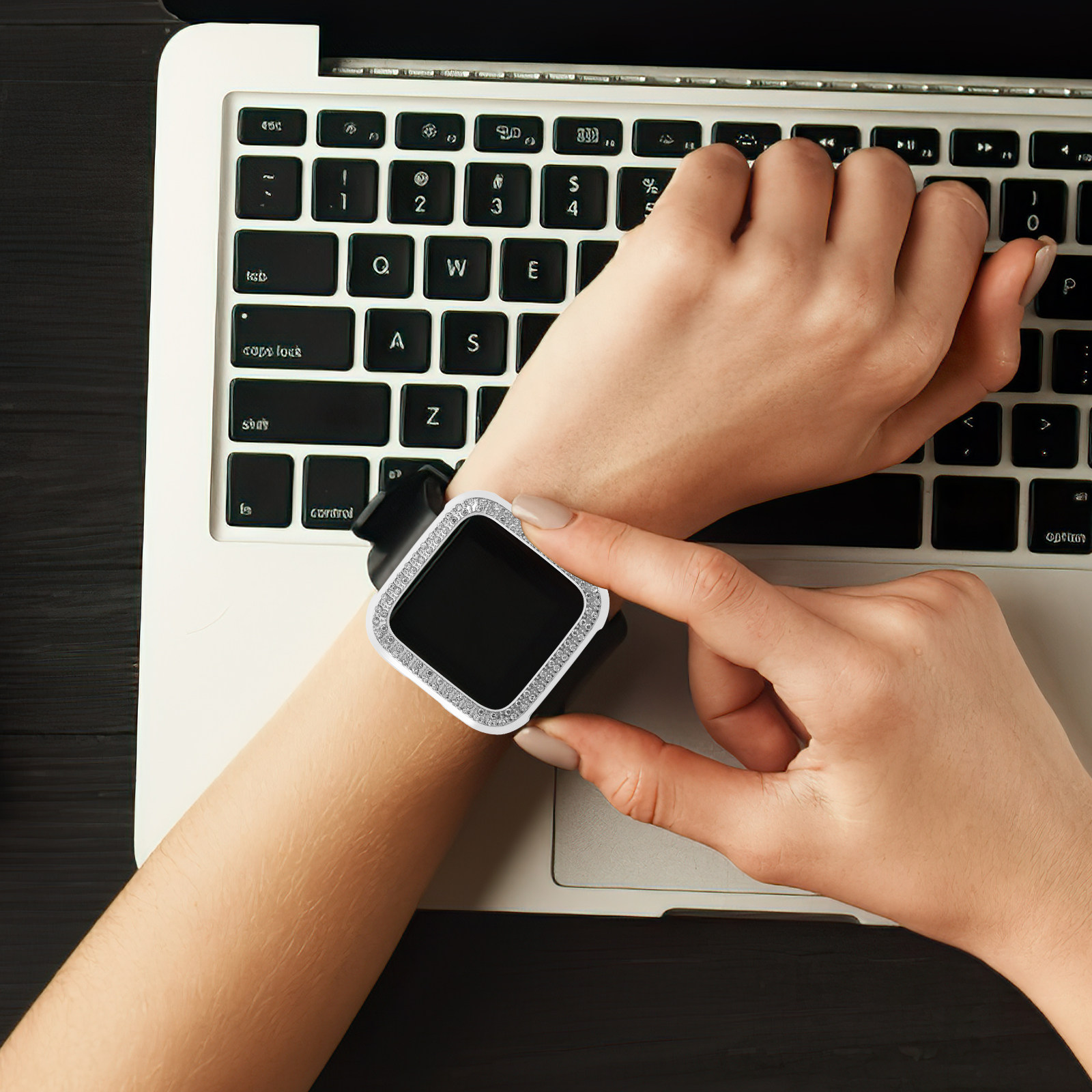 Diamond Protective Case Hollow - Smartwatch Watch Accessories 评论和价格