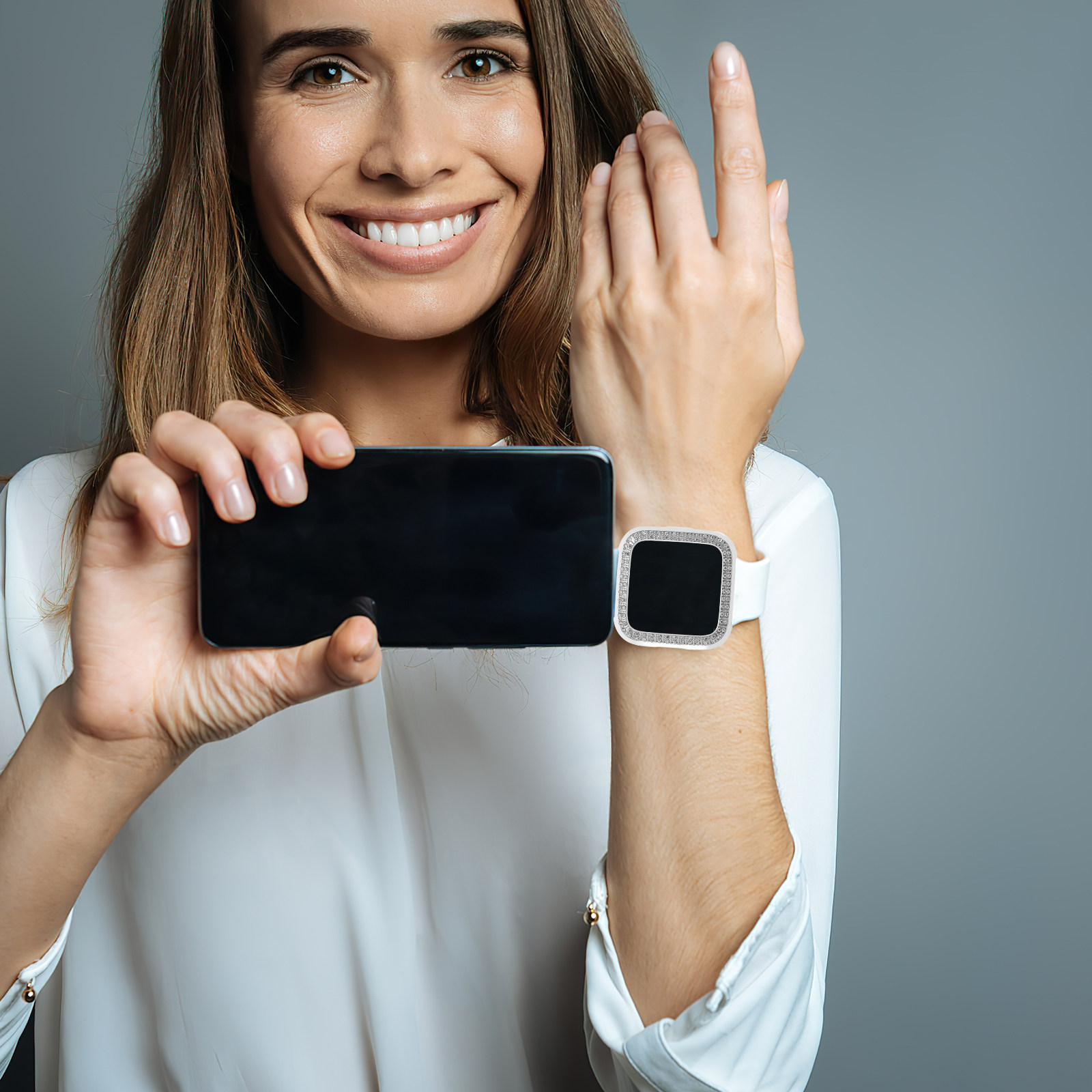 Diamond Protective Case Hollow - Smartwatch Watch Accessories 评论和价格