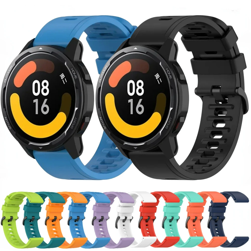 22mm Silicone Strap for Xiaomi - Xiaomi Smartwatch S4 Accessories 评论和价格