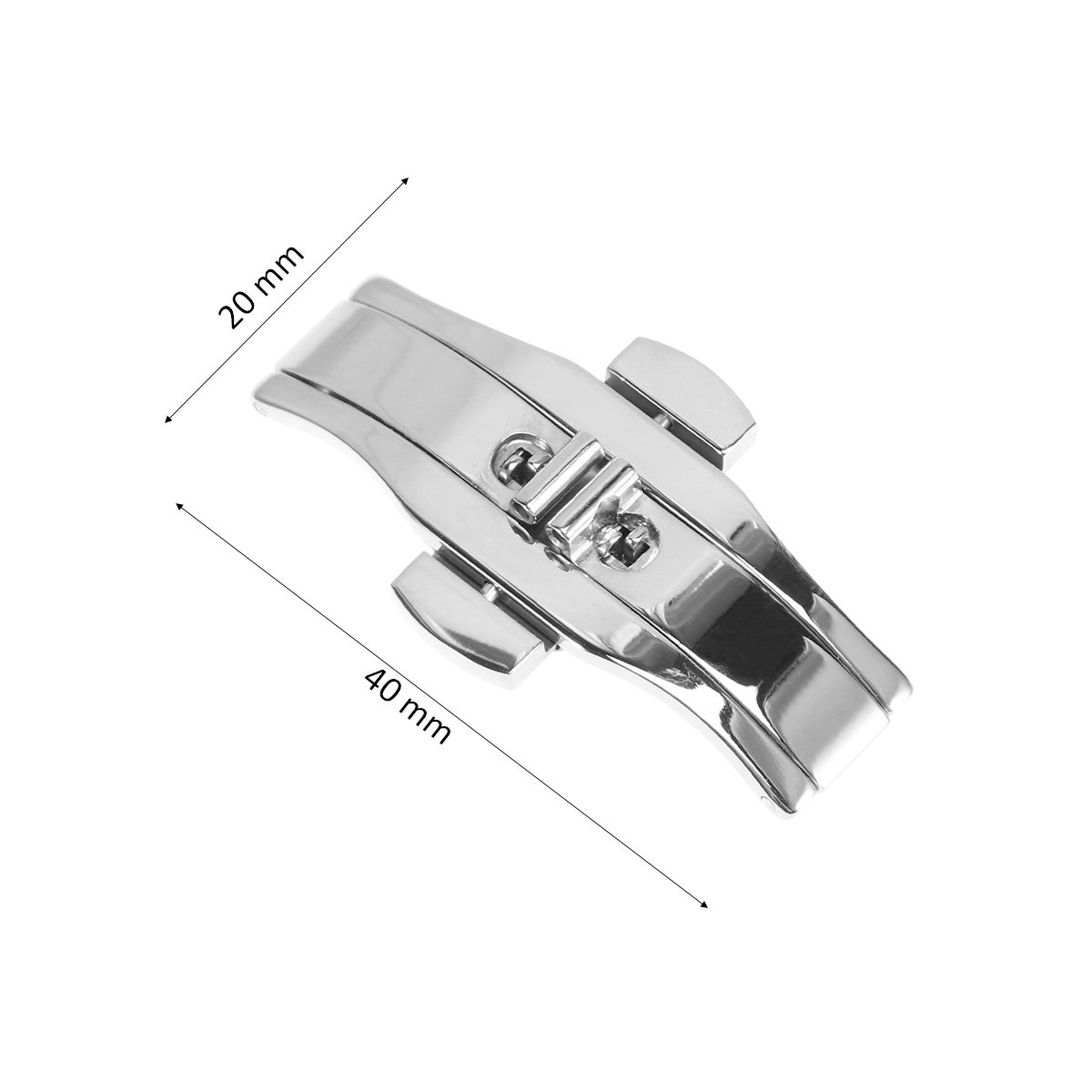 Stainless Steel Double Push Bu - Stainless Mesh Band 评论和价格