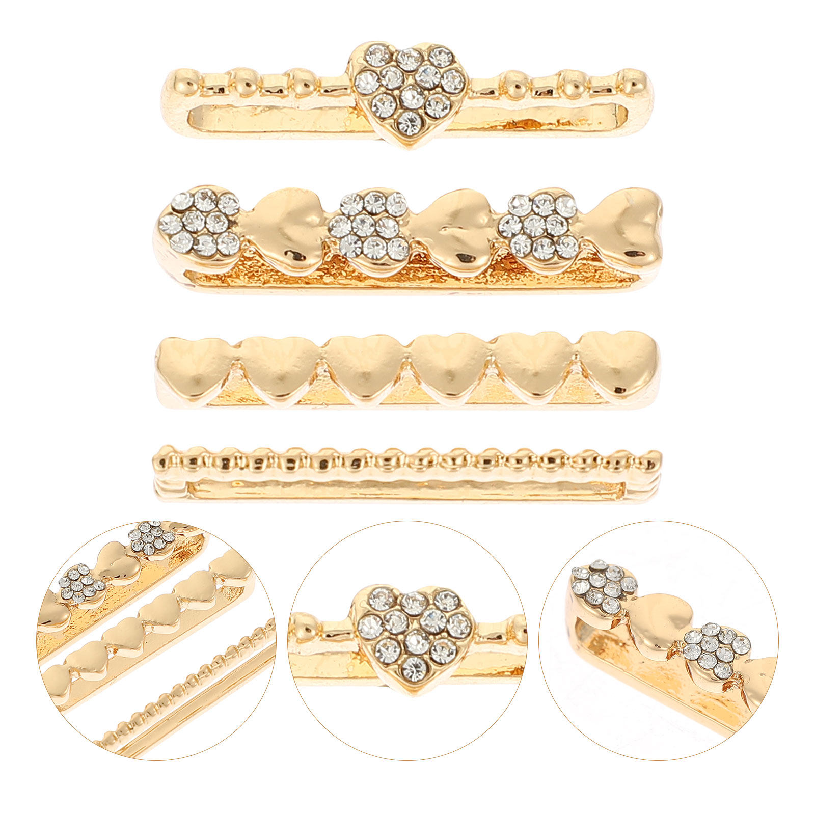 4Pcs Watchband Decorative Ring - Smartwatch Watch Accessories 评论和价格
