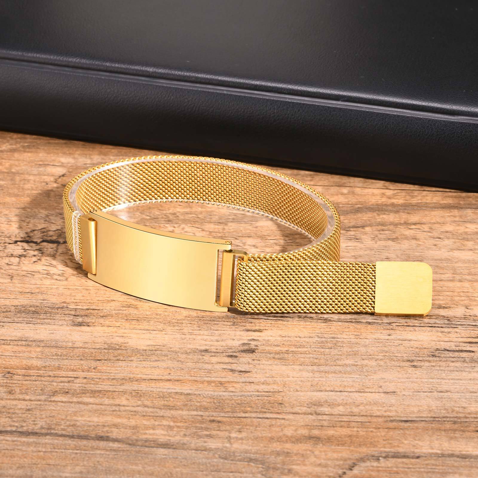 Persoanlized Medical Alert ID  - Stainless Mesh Band 评论和价格