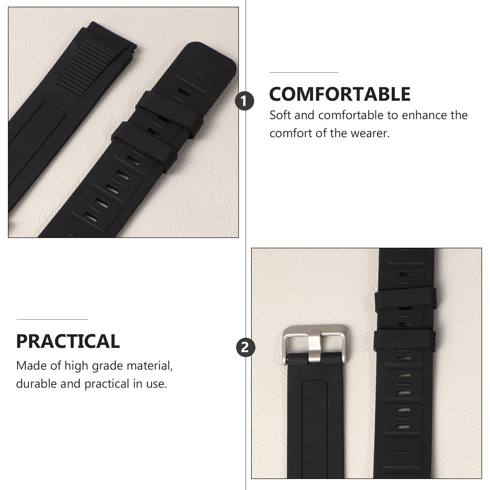 8Pcs 12Mm Silicone Watch Band  - Silicone Band Replacement 评论和价格