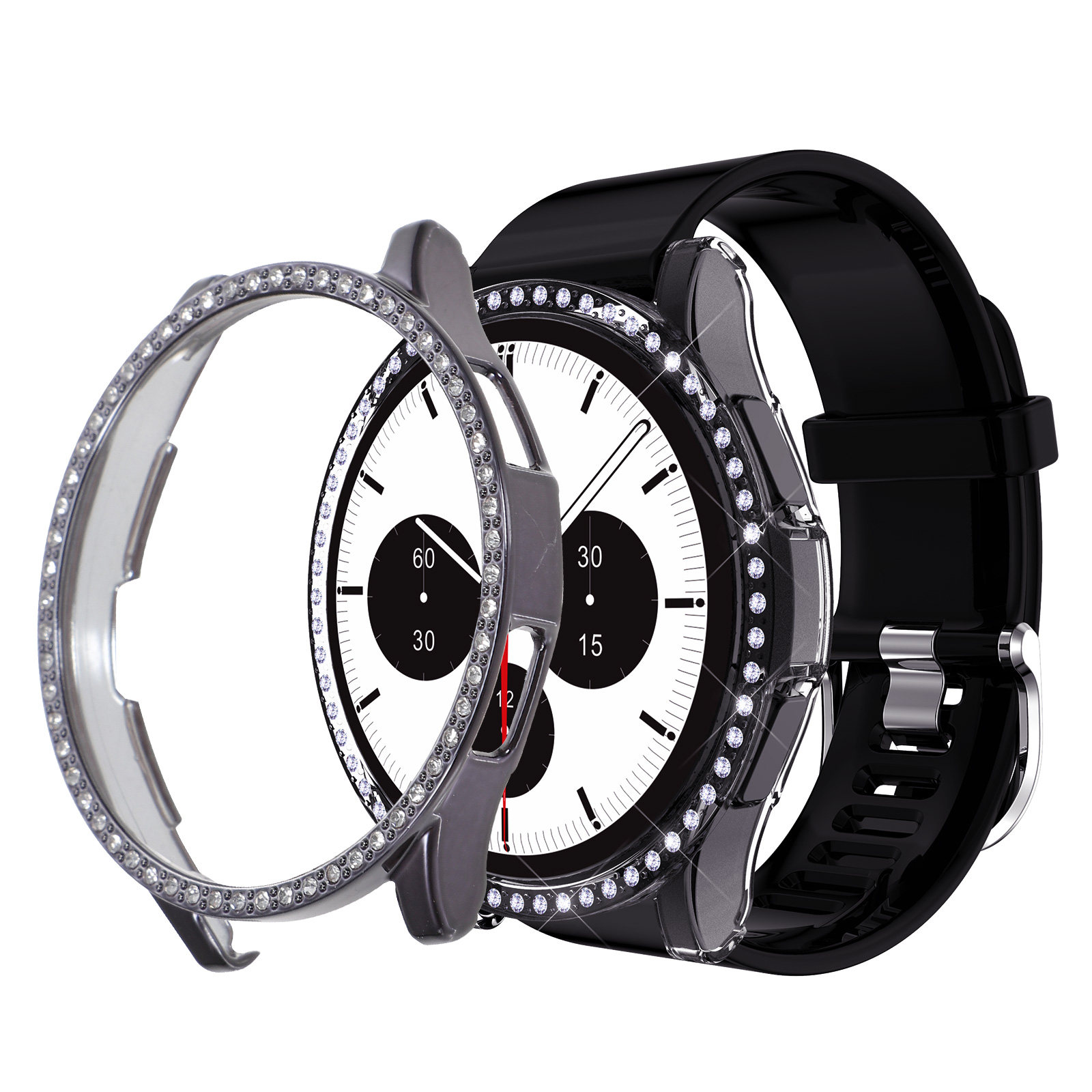 2Pcs Rhinestone Watch Protecto - Smartwatch Case 评论和价格