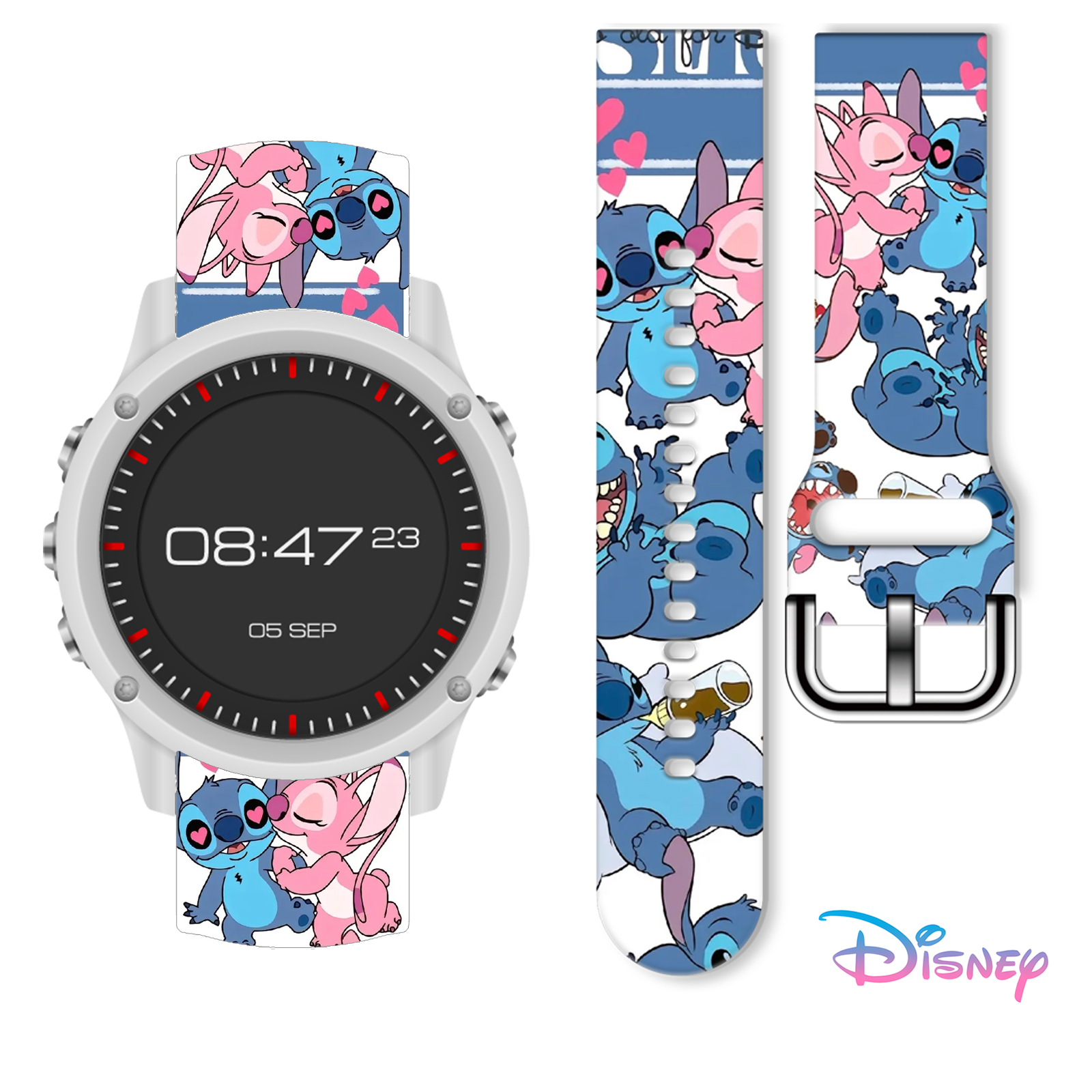 Disney 20mm Stitch 1 Printed S - Silicone Band Replacement 评论和价格