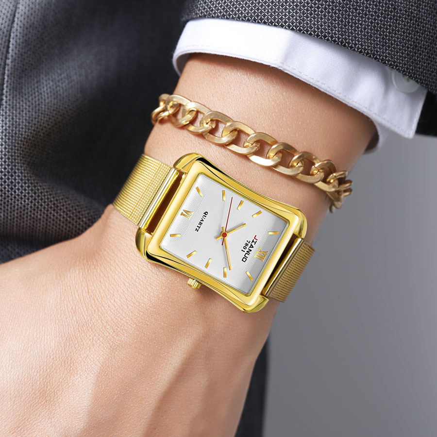 2024 New Trendy Men's Square W - Stainless Mesh Band 评论和价格