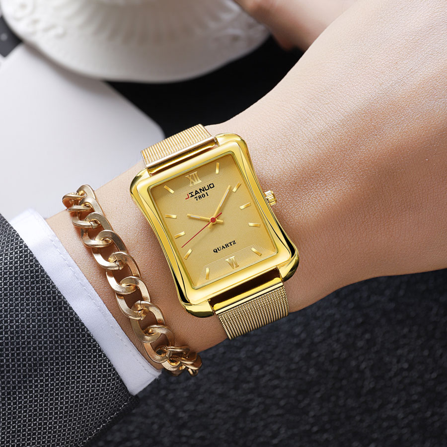 2024 New Trendy Men's Square W - Stainless Mesh Band 评论和价格